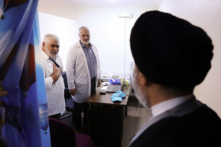 Photos: Representative of Supreme Leader for Hajj and Pilgrimage Affairs visits Iranian pilgrims' hotel
