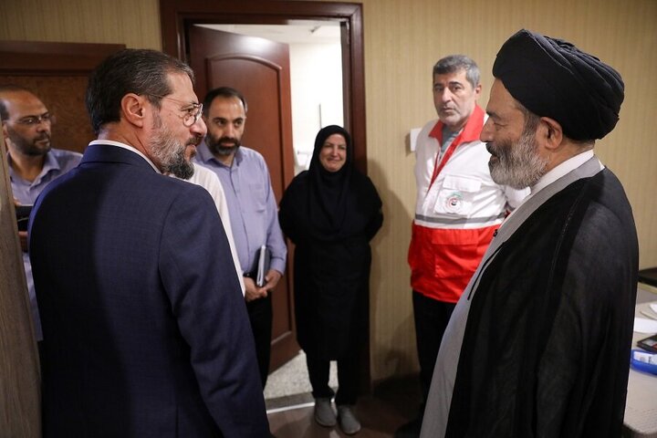 Photos: Representative of Supreme Leader for Hajj and Pilgrimage Affairs visits Iranian pilgrims' hotel