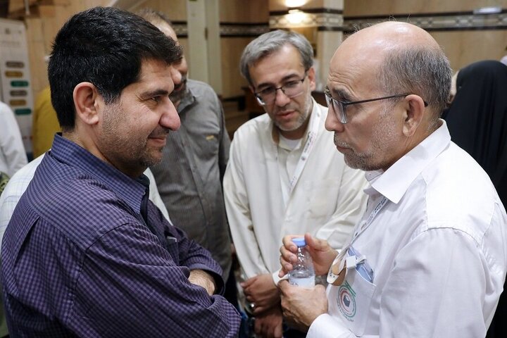 Photos: Representative of Supreme Leader for Hajj and Pilgrimage Affairs visits Iranian pilgrims' hotel