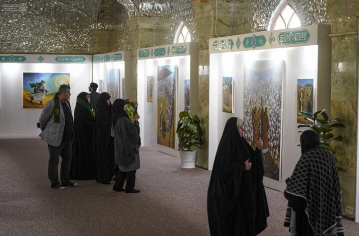 آماده‌سازی نمایشگاه هنرهای اسلامی آستان مقدس علوی برای عید غدیر