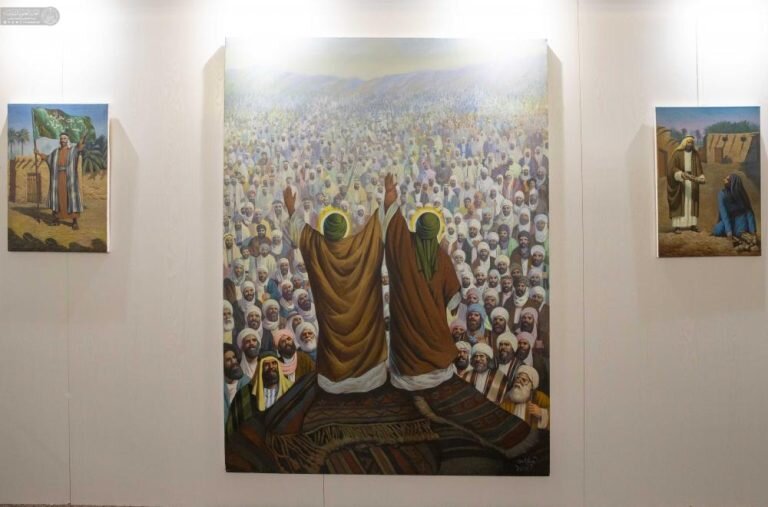 آمادهسازی نمایشگاه هنرهای اسلامی آستان مقدس علوی برای عید غدیر