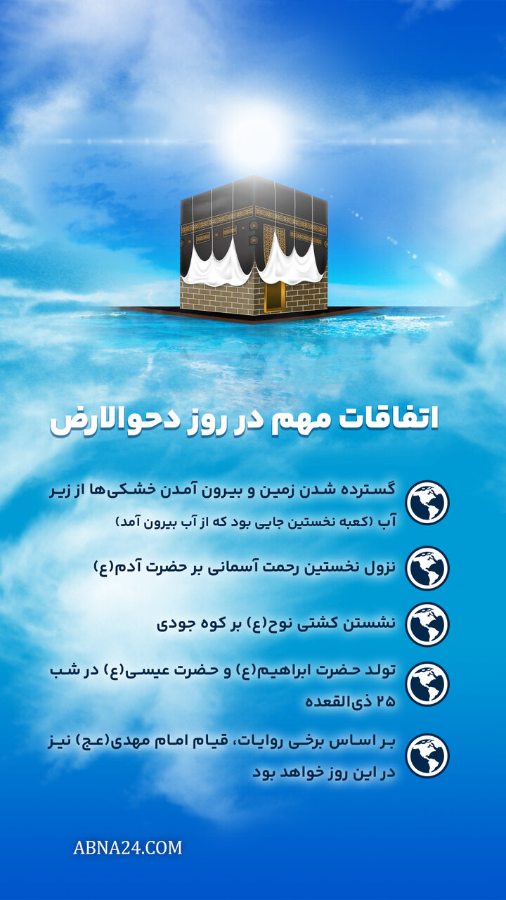 اینفوگرافی | اتفاقات مهم در روز دحوالارض