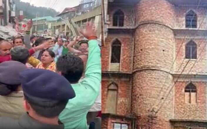 संजौली मस्जिद के सामने हनुमान चालीसा का पाठ, अब किया मंदिर का दावा 