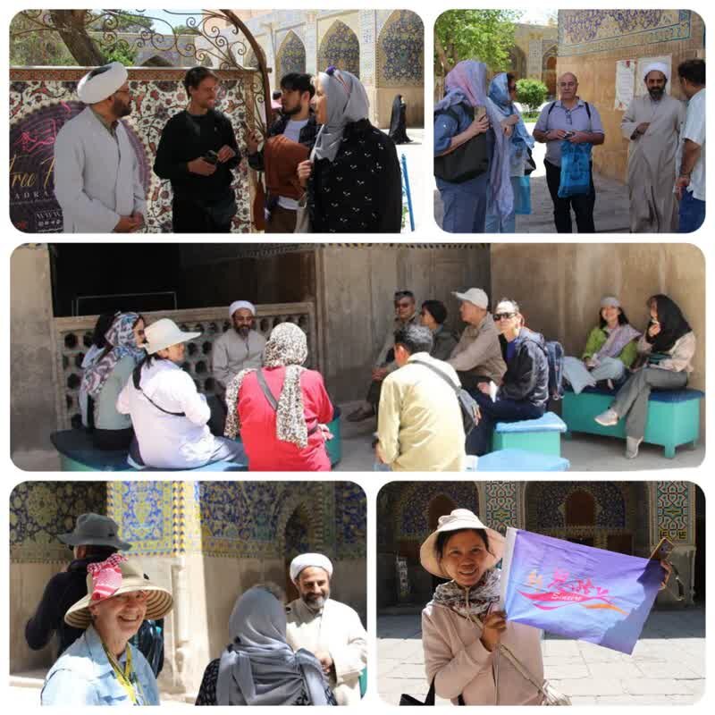 استقبال چشمگیر گردشگران خارجی از مدرسه گردشگری اسلامی ناصریه اصفهان