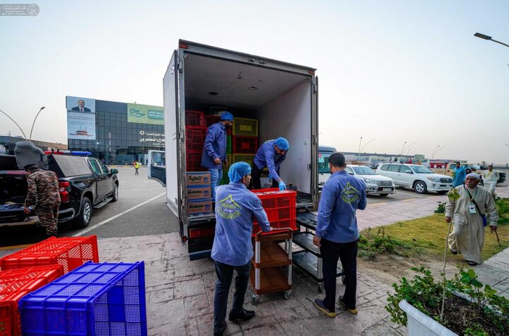 تقرير مصور/ العتبة اللعوية تقدم خدمة الضيافة للحجاج العراقيين المتوجّهين الى الديار المقدسة