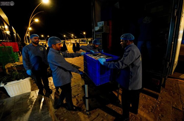 تقرير مصور/ العتبة اللعوية تقدم خدمة الضيافة للحجاج العراقيين المتوجّهين الى الديار المقدسة