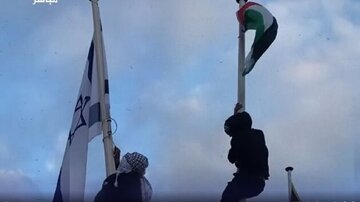 Hollandiyanın Rotterdam şəhərində etirazçılar faşist İsrail bayrağını yandırdılar | Video