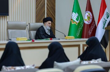 علامہ سید صافی کا جامعۃ الزہرا(س) قم سے آئے ہوئے خواتین کے اکیڈمک وفد سے خطاب 