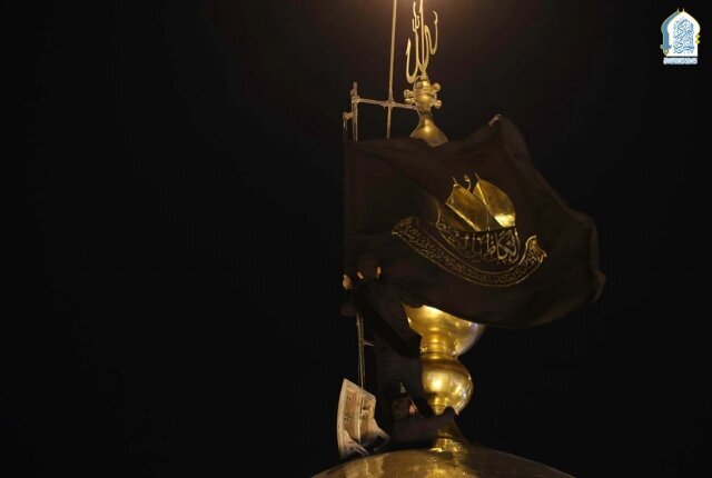 Photos: Al-Kazimayn shrine covered in black ahead of Imam Jawad martyrdom anniversary