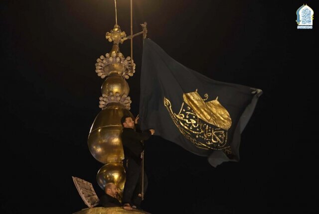 Photos: Al-Kazimayn shrine covered in black ahead of Imam Jawad martyrdom anniversary