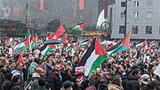 فیديو | فعاليات ومظاهرات مستمرة في العاصمة البلجيكية بروكسل دعمًا لغزة