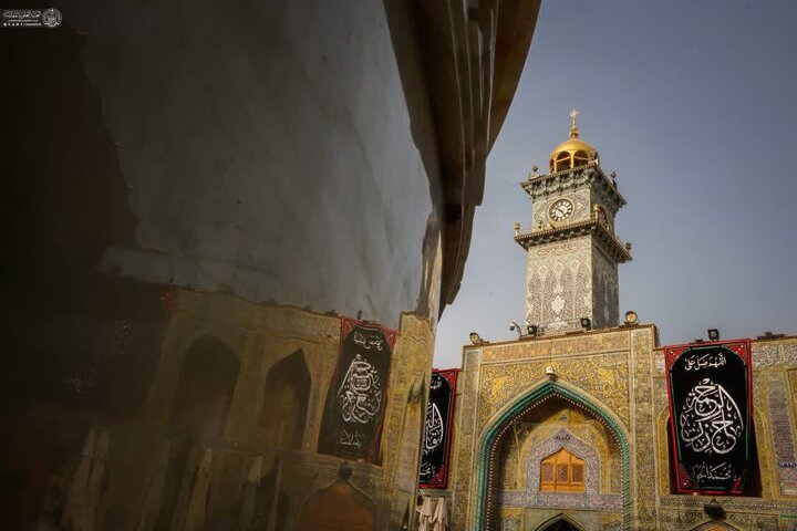 Photos: Alavi holy shrine covered in black ahead of Imam Jawad martyrdom anniversary