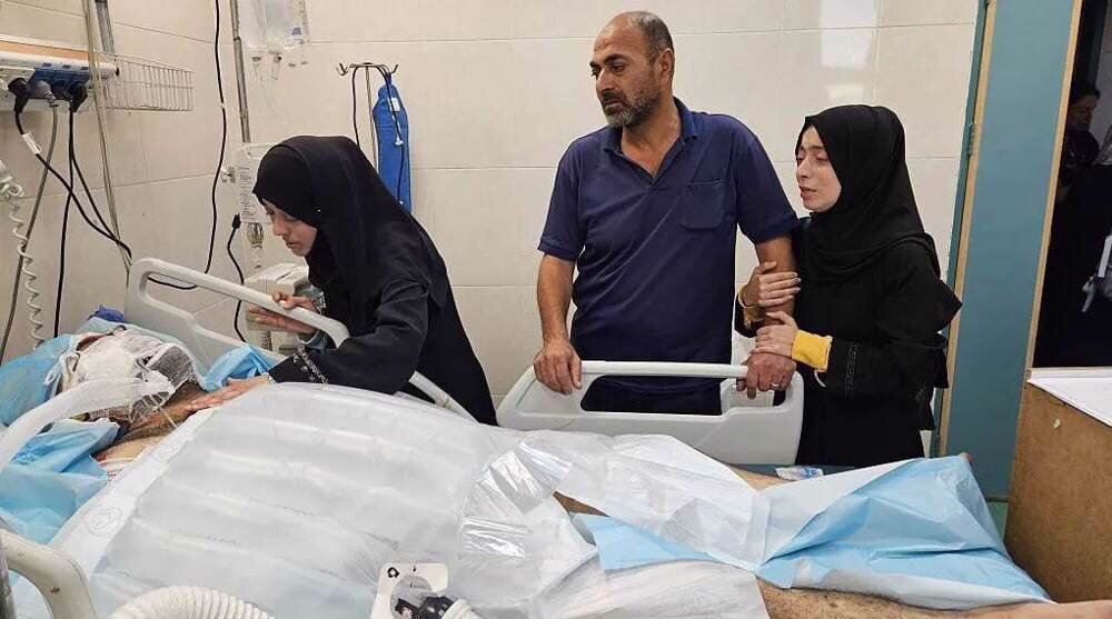 Gaza hospital reports critical condition of father of nine injured in airstrike