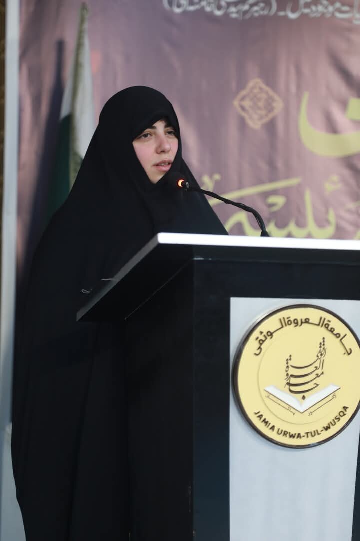 دختر شهید رئیسی در پاکستان: غزه جبههای برای دفاع از انسانیت و شرافت است