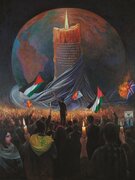 إزاحة الستار عن لوحة «الجهة الصّحيحة من التّاريخ» في الذكرى السنويّة لرسالة قائد الثورة الإسلاميّة إلى الشباب الأمريكيّ