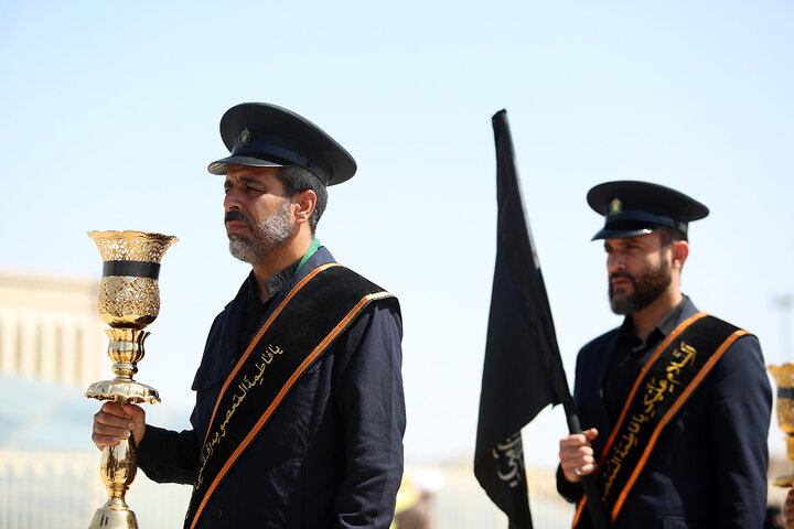Photos: Mourning procession of servants of Hazrat Masoumeh shrine held on Imam Jawad martyrdom anniversary