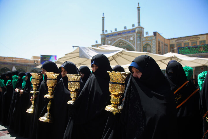 Photos: Mourning procession of servants of Hazrat Masoumeh shrine held on Imam Jawad martyrdom anniversary