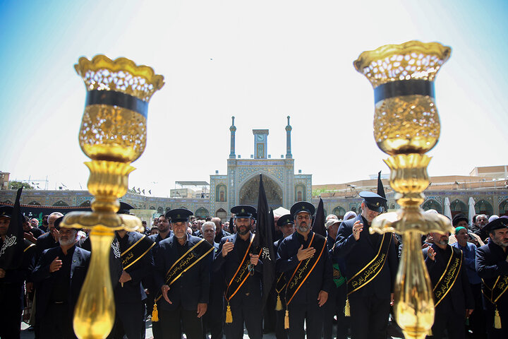 Photos: Mourning procession of servants of Hazrat Masoumeh shrine held on Imam Jawad martyrdom anniversary