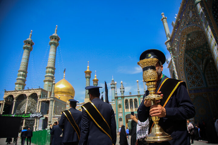 Photos: Mourning procession of servants of Hazrat Masoumeh shrine held on Imam Jawad martyrdom anniversary