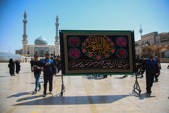 Photos: Mourning procession of servants of Hazrat Masoumeh shrine held on Imam Jawad martyrdom anniversary