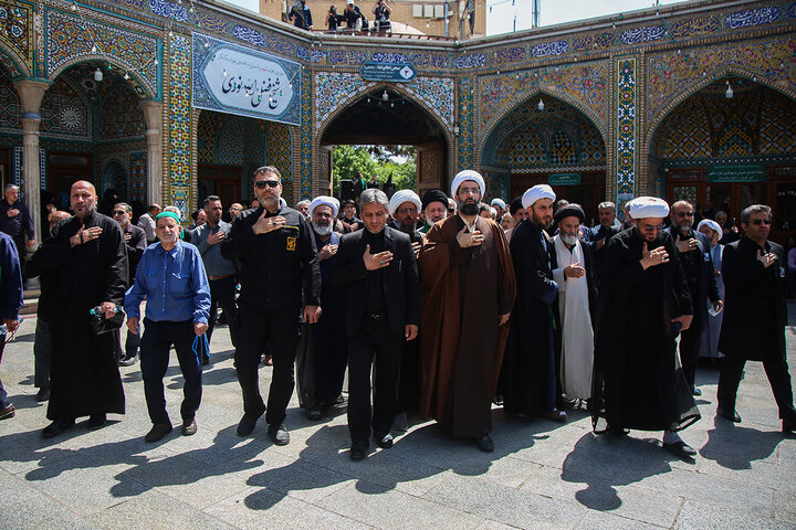 Photos: Mourning procession of servants of Hazrat Masoumeh shrine held on Imam Jawad martyrdom anniversary