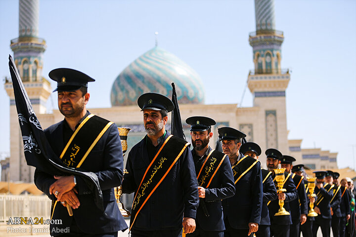 گزارش تصویری | دسته عزاداری خادمان حرم کریمه اهل‌بیت(س) در سالروز شهادت امام جواد(ع)