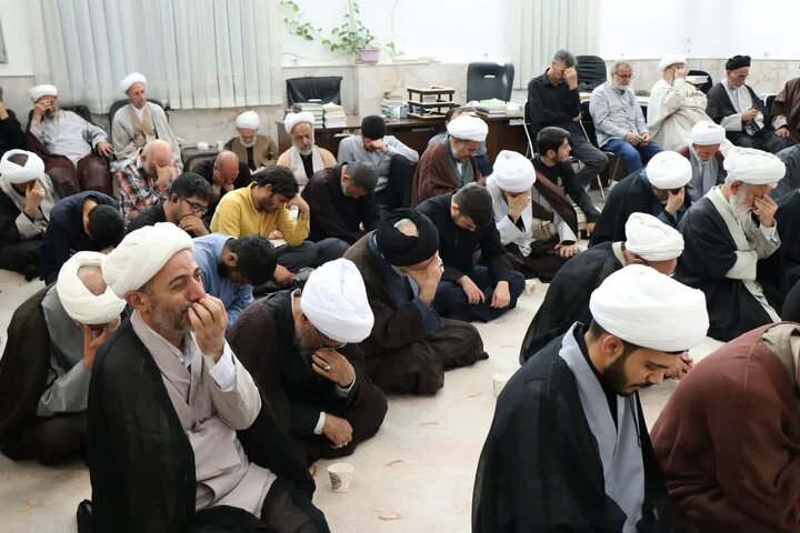 مراسم سوگواری سالروز شهادت امام جواد(ع) در دفتر آیت‌الله نوری همدانی