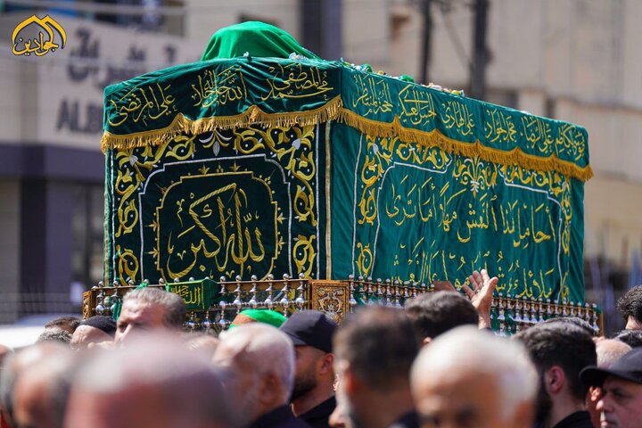 مشاهد من من مراسم تشييع النعش الرمزي للإمام الجواد (ع)