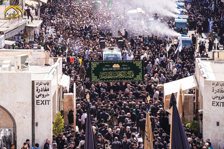مشاهد من من مراسم تشييع النعش الرمزي للإمام الجواد (ع)