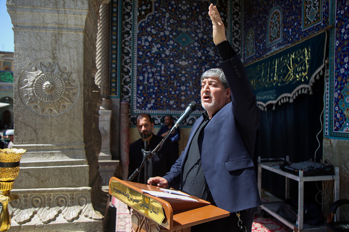 گزارش تصویری | برپایی دسته عزای خادمان کریمه اهل‌بیت(س) در عزای امام جواد(ع)