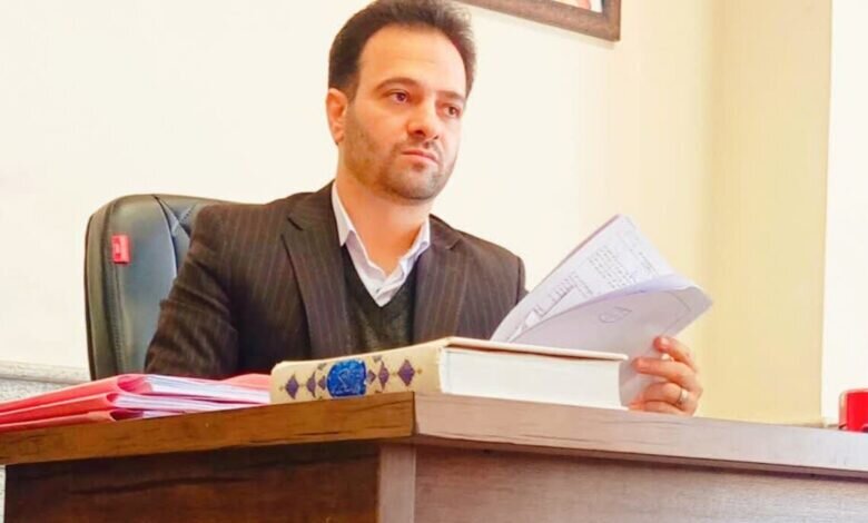 قاضی احسان باقری از کارآموز قضایی تا ریاست شعبه دو کیفری شیراز