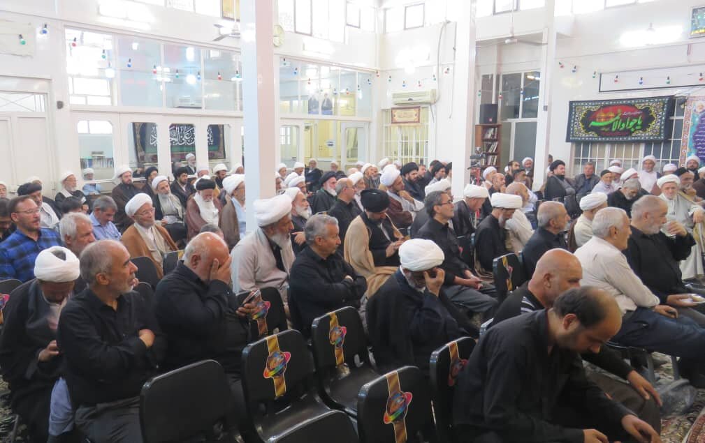 آئین سوگواری شهادت امام جواد(ع) در دفتر آیت ‌الله فاضل لنکرانی برگزار شد