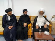 Ayatollah Bashir Najafi Welcomes Maulana Kalbe Rushaid Rizvi in Najaf