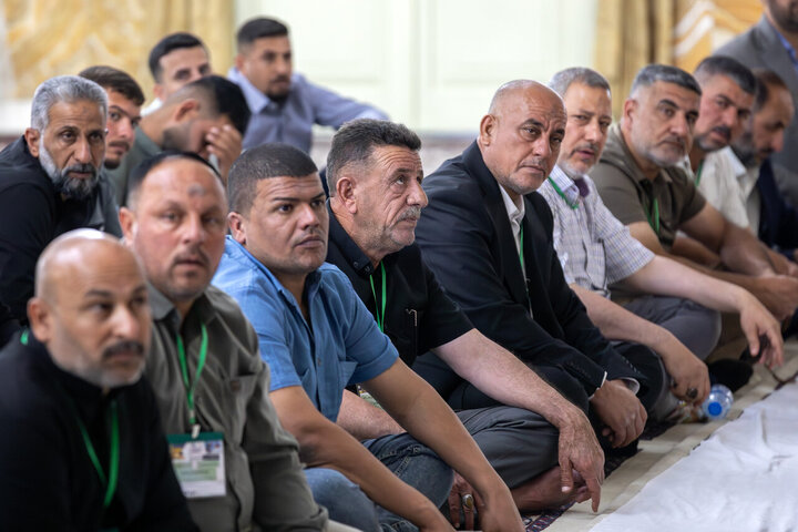 Photos: Samarra Mawkib managers meet with custodian of Imam Reza holy shrine