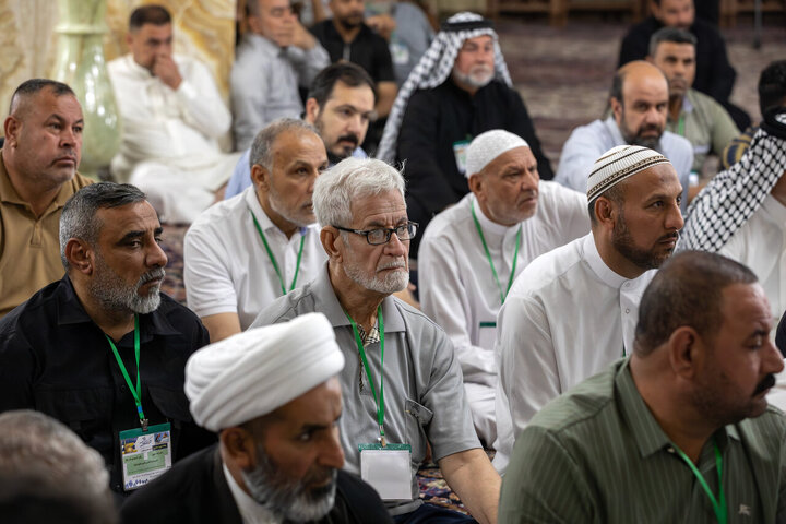 Photos: Samarra Mawkib managers meet with custodian of Imam Reza holy shrine