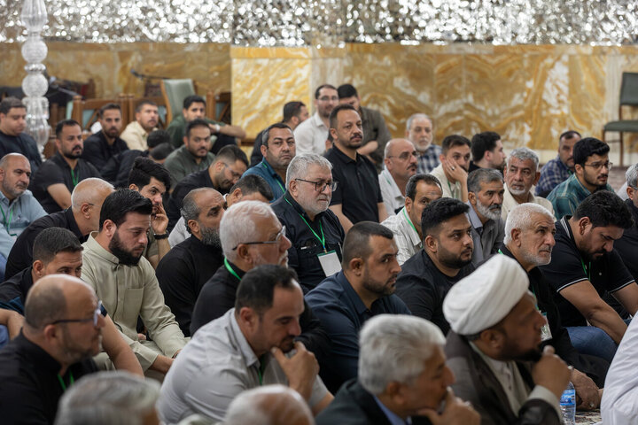 Photos: Samarra Mawkib managers meet with custodian of Imam Reza holy shrine