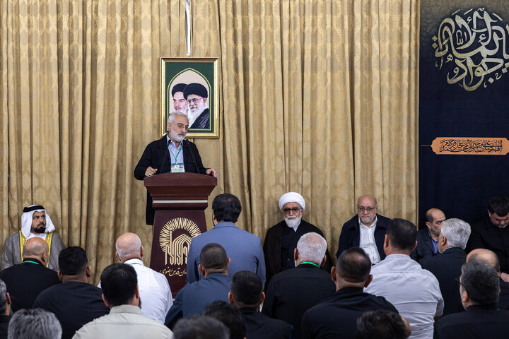Photos: Samarra Mawkib managers meet with custodian of Imam Reza holy shrine