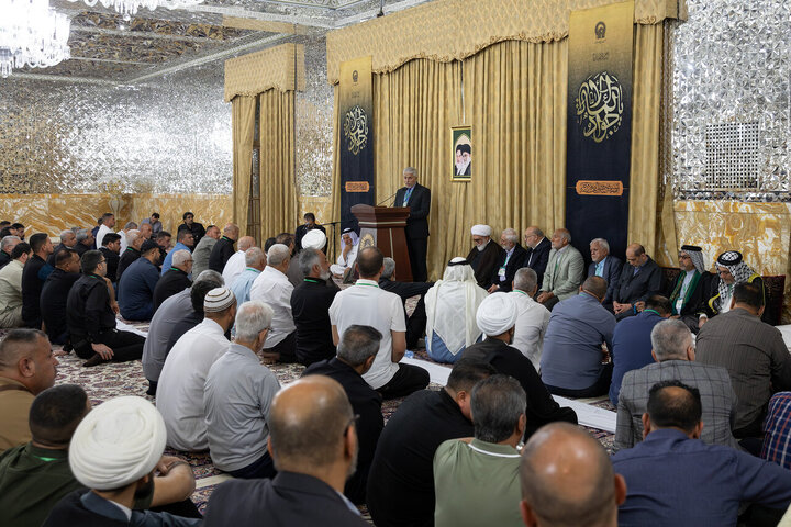 Photos: Samarra Mawkib managers meet with custodian of Imam Reza holy shrine