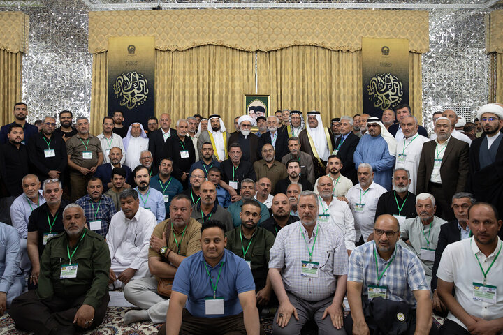 Photos: Samarra Mawkib managers meet with custodian of Imam Reza holy shrine