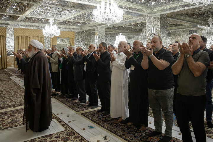 Photos: Samarra Mawkib managers meet with custodian of Imam Reza holy shrine
