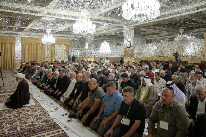 Photos: Samarra Mawkib managers meet with custodian of Imam Reza holy shrine