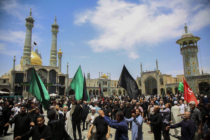 Photos: Mourning processions for Imam Jawad martyrdom anniversary held at Hazrat Masoumeh shrine