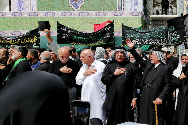 تقرير مصور/ مواكب عزاء في ذكرى شهادة الإمام الجواد (ع) في حرم الإمام الرضا (ع) بمدينة مشهد