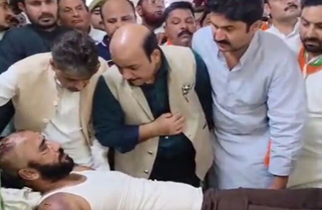 अलीगढ़, मॉब लिंचिंग के पीड़ितों से मिलने पहुंचे इमरान मसूद 