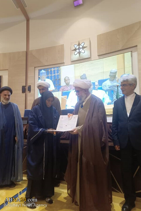 آيين فارغ‌التحصیلی دانشجویان جامعة المصطفي نیجر با حضور دبیرکل مجمع جهانی اهل‌بیت(ع)