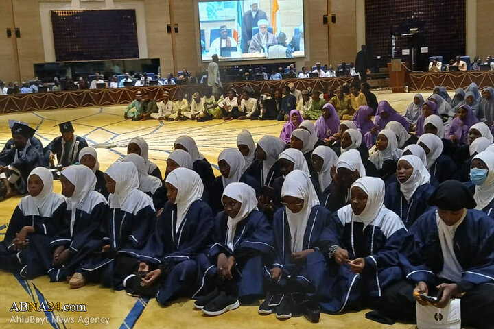 آيين فارغ‌التحصیلی دانشجویان جامعة المصطفي نیجر با حضور دبیرکل مجمع جهانی اهل‌بیت(ع)