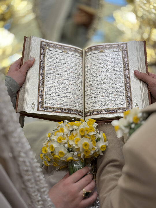 عکس خبری | آغاز زندگی مشترک بیش از ۴۰ زوج جوان در حرم حضرت فاطمه معصومه(س)