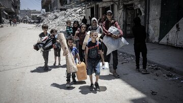 عکس خبری | مهاجرت فلسطینی‌ها از اردوگاه آوارگان جبالیا