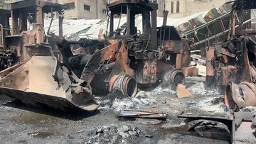 Ən yaxşı buldozer yəhudi faşistlərinin darmadağın edilən buldozeridir \ Qəssam Briqadası sinistləri belə məhv edir \ VİDEO