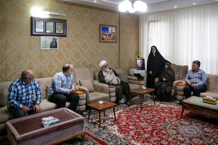Photos: Custodian of Astan Quds Razavi meets with martyrs families